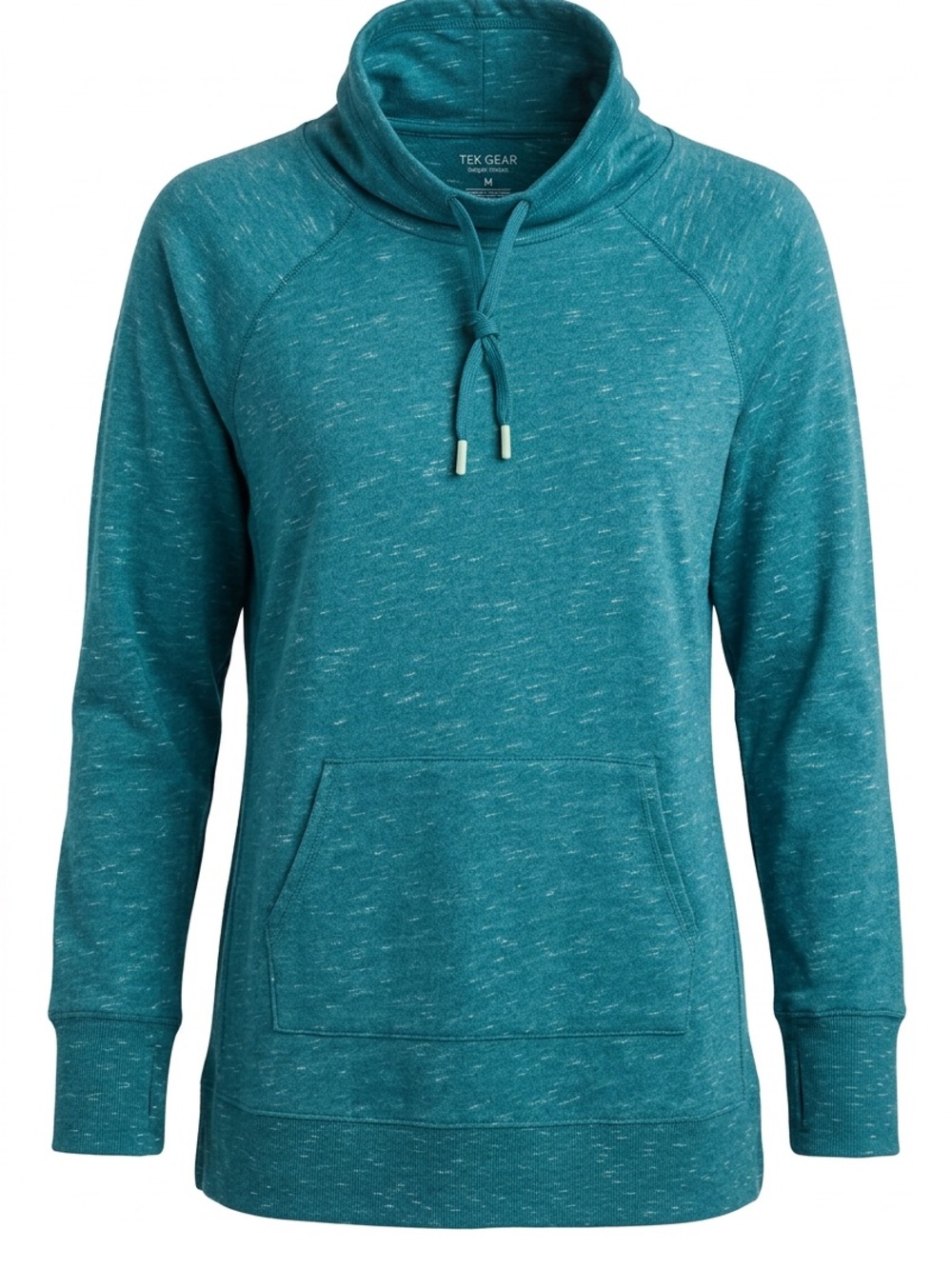tek gear Teal Cowl Neck Hoodie Pullover